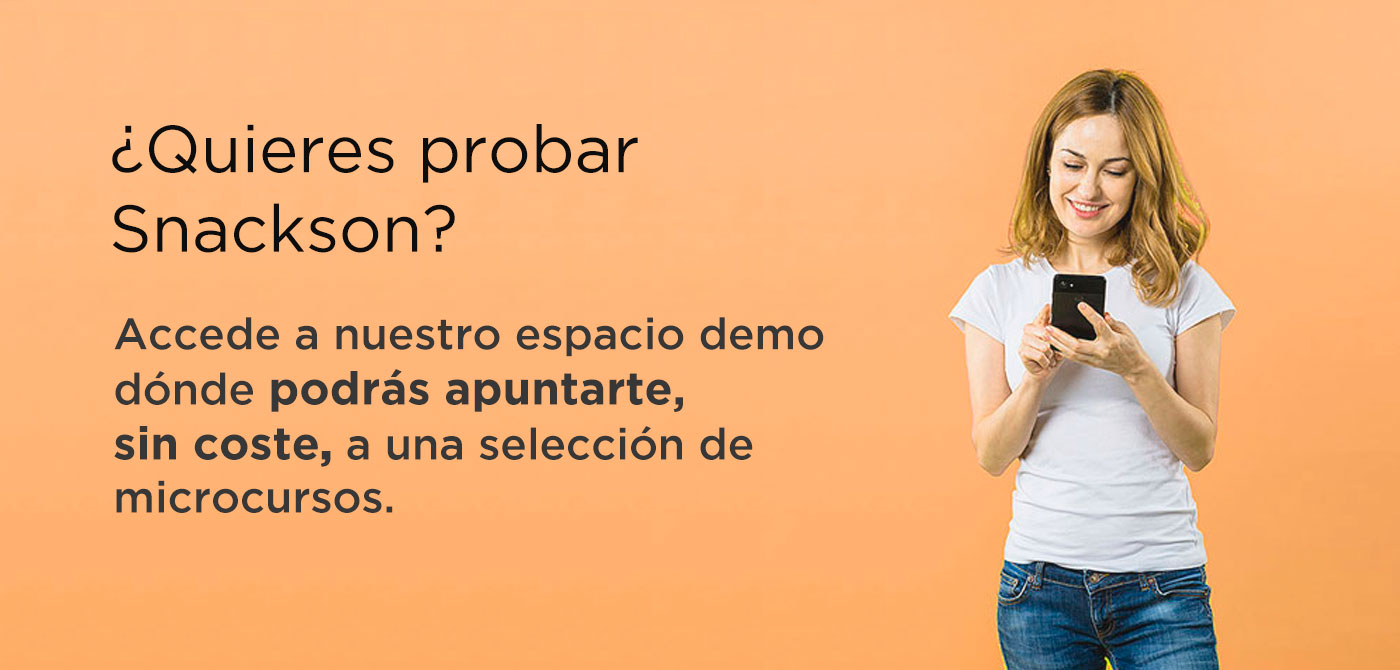 Acceso demo Snackson - Microlearning